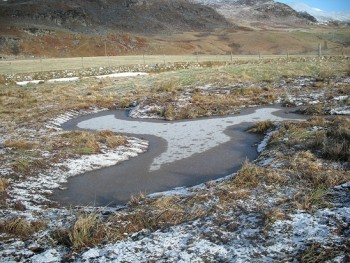 Wader scrape – Credit: RSPB Wader scrape – Credit: RSPB