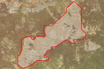 Arial view of a land parcel Arial view of a land parcel
