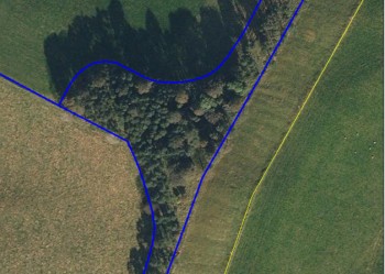 Arial view of a land parcel Arial view of a land parcel